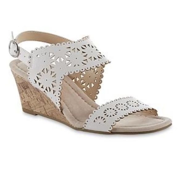 attention Shoes - Elizabeth  Sling-back Wedge Sandal 